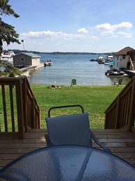 Beautiful view and docking for 1 boat under 20ft and a beach for the kids to play on!